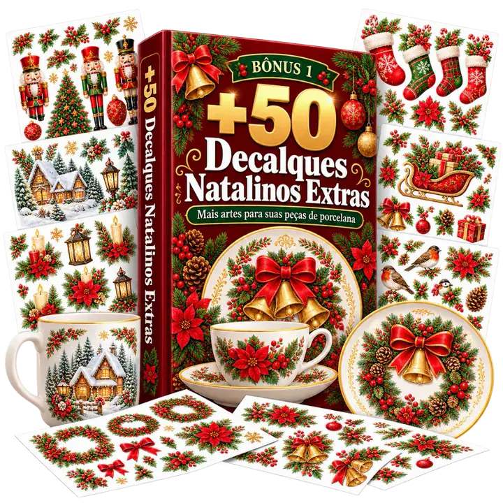 Bônus 1 — +50 Decalques Natalinos Extras