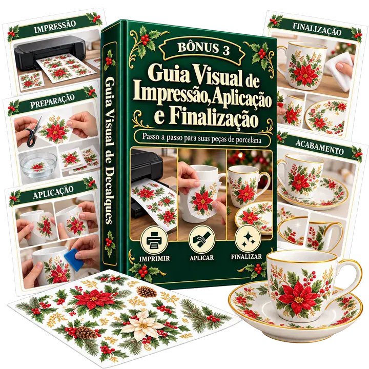 Bônus 3 — Guia Visual de Impressão, Aplicação e Finalização